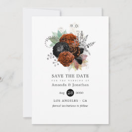  Herfst Floral Bouquet Wedding Save the Date