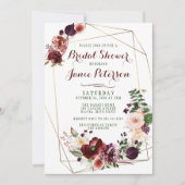 Herfst Floral Bridal Shower Kaart (Voorkant)