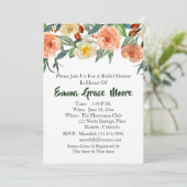 Herfst Floral Bridal Shower Kaart (Staand voorkant)