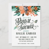 Herfst Floral Bridal Shower Kaart (Voorkant)