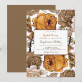 Herfst Floral Bridal Shower Kaart (Voorkant / Achterkant)