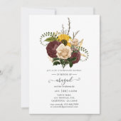 Herfst Floral Bridesmaids Luncheon Kaart (Voorkant)