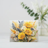 Herfst Floral Briefkaart (Staand voorkant)