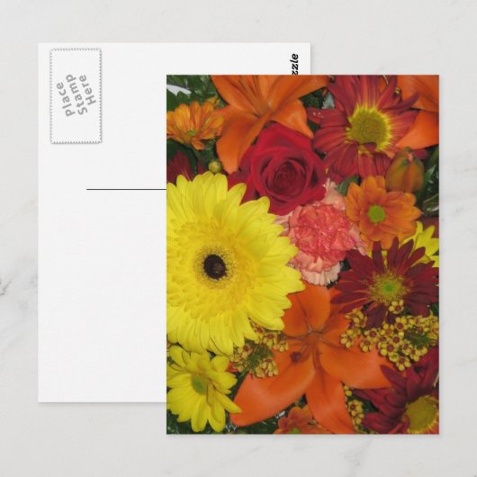 Herfst Floral Briefkaart (Voorkant / Achterkant)