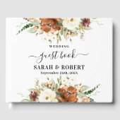 Herfst Floral bruiloft Gastenboek (Voorkant)