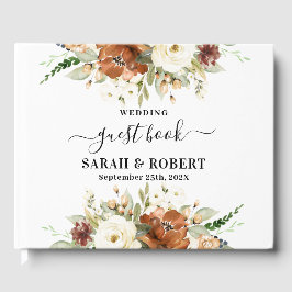 Herfst Floral bruiloft Gastenboek