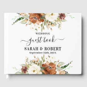 Herfst Floral bruiloft Gastenboek