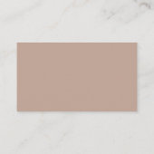 Herfst floral bruin beige boho luier raffle informatiekaartje (Achterkant)