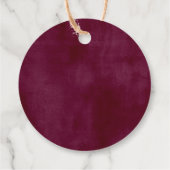 Herfst floral burgundy blauw roze herfstpleisters bedankjes labels (Achterkant)