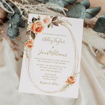 Herfst Floral Burnt Oranje Boho Wedding