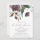 Herfst Floral Burst Elegant Vrijgezellenfeest Kaart (Voorkant)