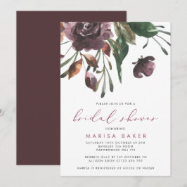 Herfst Floral Burst Elegant Vrijgezellenfeest Kaart