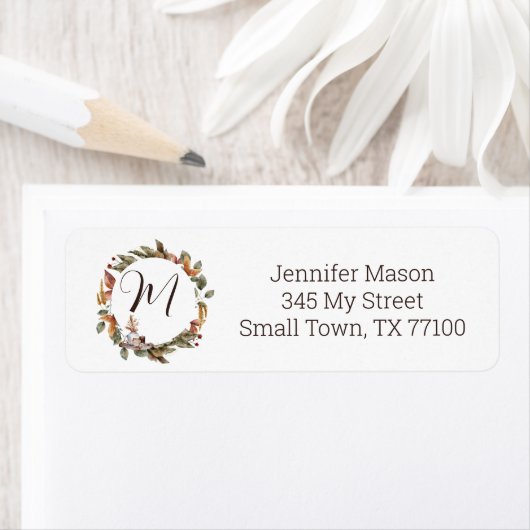 Herfst Floral Cottage Harvest Thanksgiving Label (Insitu)