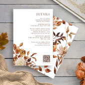 Herfst Floral Details Informatiekaartje