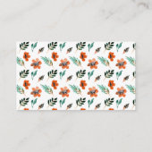 Herfst Floral Diaper Raffle Card Informatiekaartje (Achterkant)