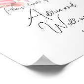 Herfst Floral Dusty Roos Advice and well wenst Poster (Hoek)