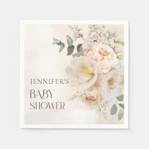 Herfst Floral Eucalyptus Baby shower Servet