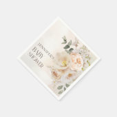 Herfst Floral Eucalyptus Baby shower Servet (Hoek)