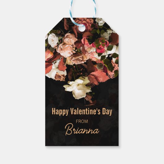 "Herfst Floral Fantasy" Cadeaulabel (Achterkant)