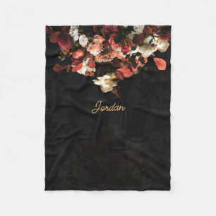 "Herfst Floral Fantasy" Fleece Deken