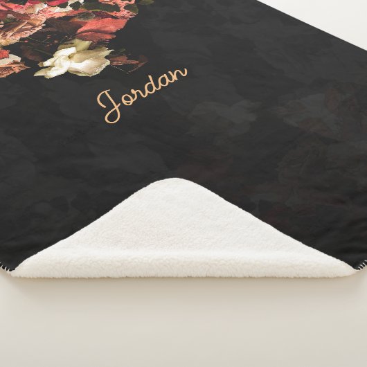 "Herfst Floral Fantasy" Sherpa Deken (3/4)