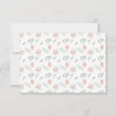 Herfst Floral Flat Dank u Bedankkaart (Achterkant)