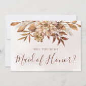 Herfst Floral Foliage zal je mijn eerbetoon zijn Kaart (Voorkant)