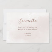 Herfst Floral Foliage zal je mijn eerbetoon zijn Kaart (Achterkant)