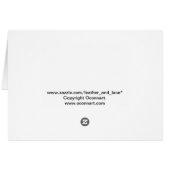 Herfst floral & gold op witte damttafel (Achterkant Horizontaal)