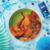 Herfst Floral herfst Rustic Wedding Arrangement Papieren Bordje (Feest)