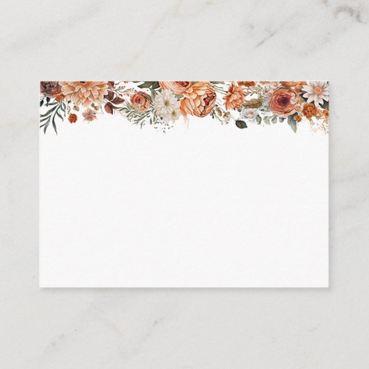 Herfst Floral Hoeveel kussen Vrijgezellenfeest Kaa Informatiekaartje (Achterkant)