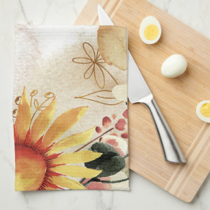 Herfst Floral Kitchen Towels - soonsbloem Theedoek