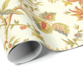  Herfst Floral laat Sinaasappel Cadeaupapier (Rol Hoek)