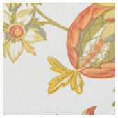 Herfst Floral laat Sinaasappel Stof (Close Up)