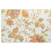 Herfst Floral laat Sinaasappel Stof (Fat Quarter)