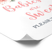 Herfst Floral Little Pumpkin Babies zijn lekker Poster (Hoek)