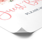 Herfst Floral Little Pumpkin Shower Guest Book Poster (Hoek)