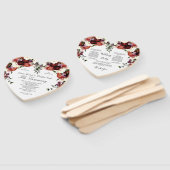 Herfst Floral Navy Terracotta Cream Burgundy Paars Handwaaier (Niet-gemonteerd)