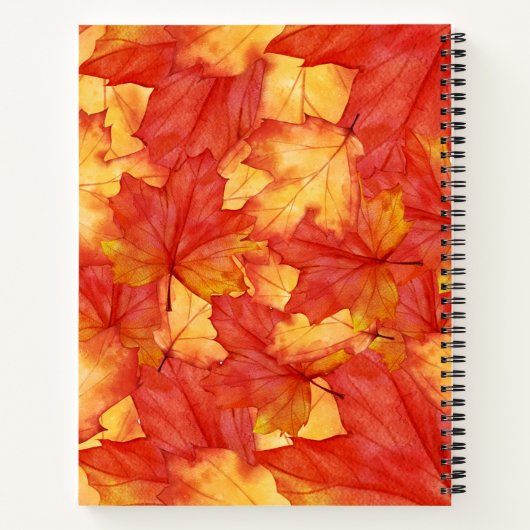 Herfst Floral Notitieboek (Achterkant)