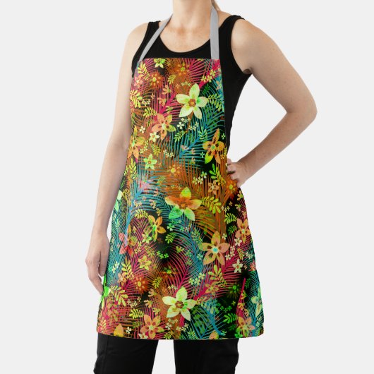 Herfst Floral Pattern - Edelweiss Flower Geometric Schort (Insitu)