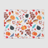 Herfst Floral Pattern Tissuepapier (Voorkant)
