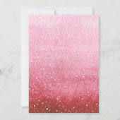 Herfst Floral Pink Little Pumpkin Girl Baby shower Kaart (Achterkant)