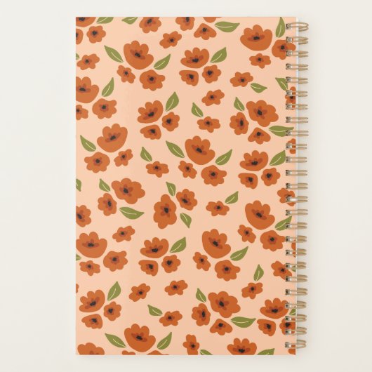 Herfst Floral Planner (Achterkant)