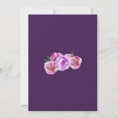 Herfst floral plum blush peonies home kaart (Achterkant)