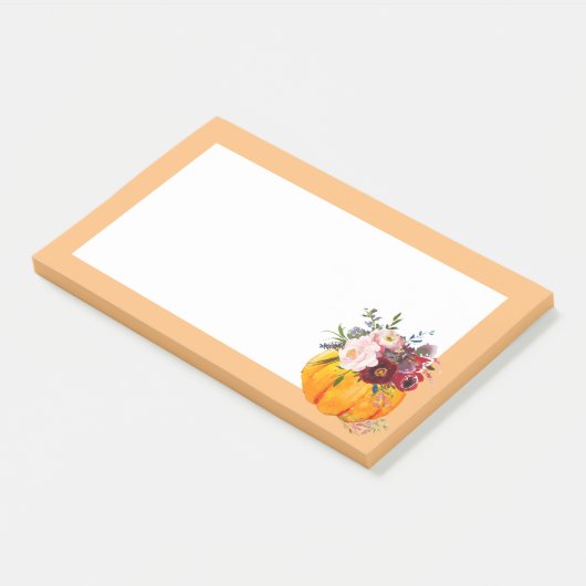 herfst, floral, pomkin post-it notes (Schuin)