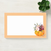 herfst, floral, pomkin post-it notes (Kantoor)