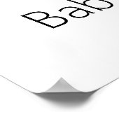 Herfst Floral Pumpkin Baby shower Welkom Poster (Hoek)