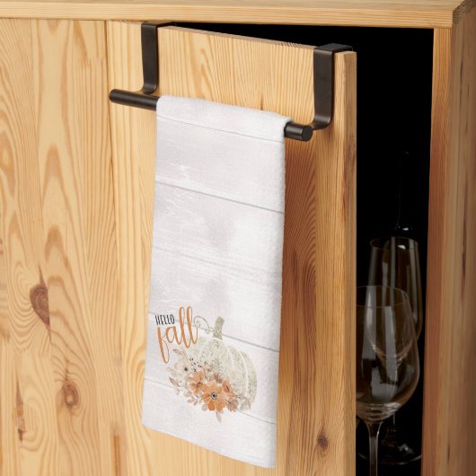 Herfst Floral Pumpkin Kitchen Towel Theedoek (Derde Gevouwen)