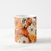 Herfst Floral Pumpkin Koffiemok (Center)