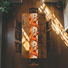 Herfst Floral Pumpkin Korte Tafelloper